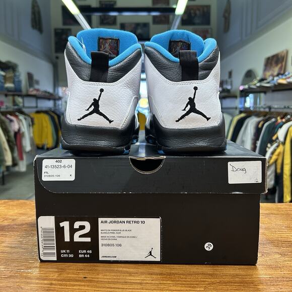 Size 12 - Air Jordan 10 Retro 2014 Powder Blue Worn Once With Box 310805106 main image 2